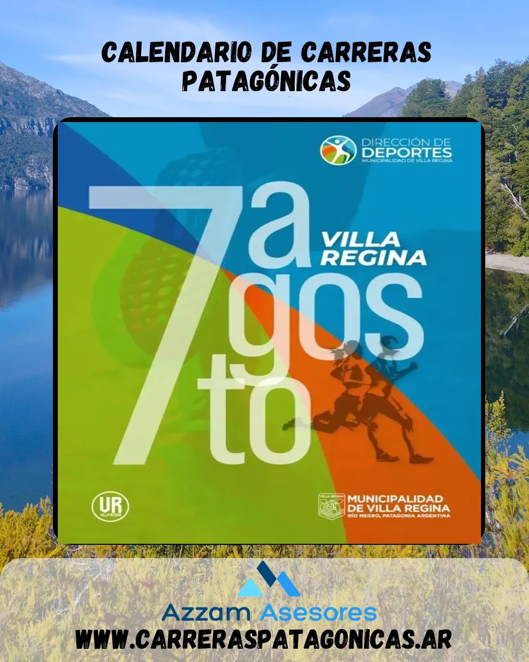 Flyer de CORRIDA EN VILLA REGINA 2022