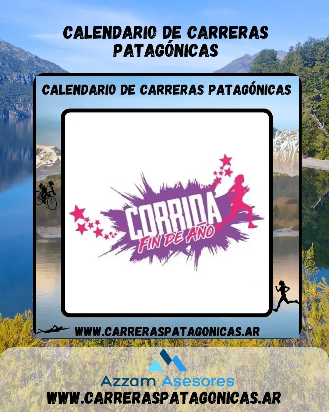 Flyer de Corrida Fin de Año 2024