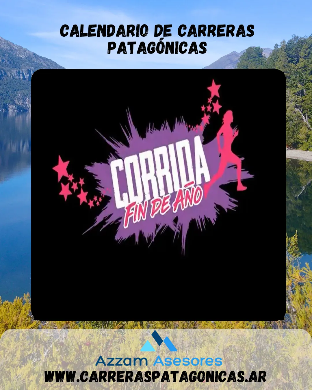 Flyer de Corrida Fin de Año 2025