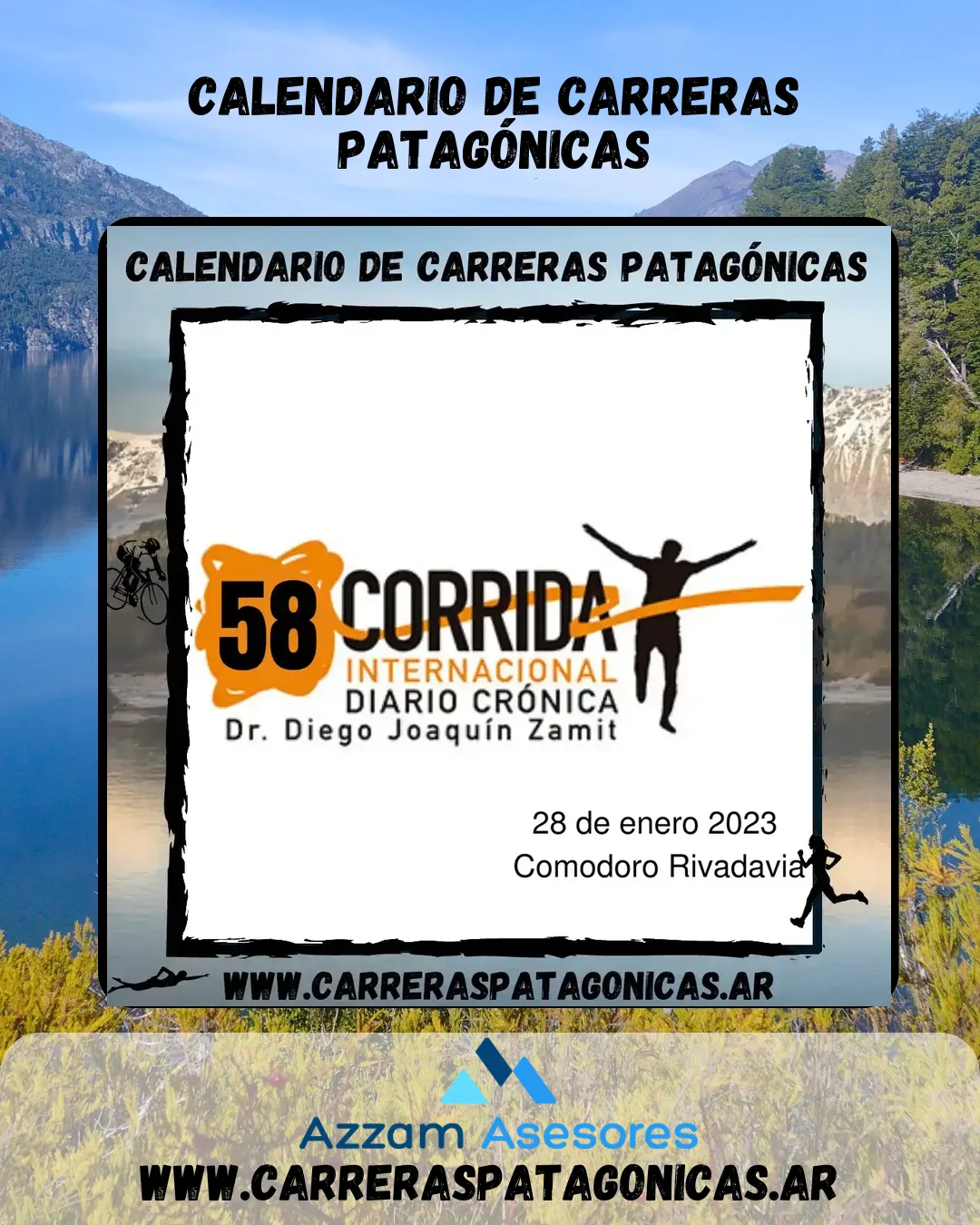Flyer de Corrida Internacional Diario Crónica 2023