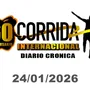 Flyer de Corrida Internacional Diario Crónica 2026