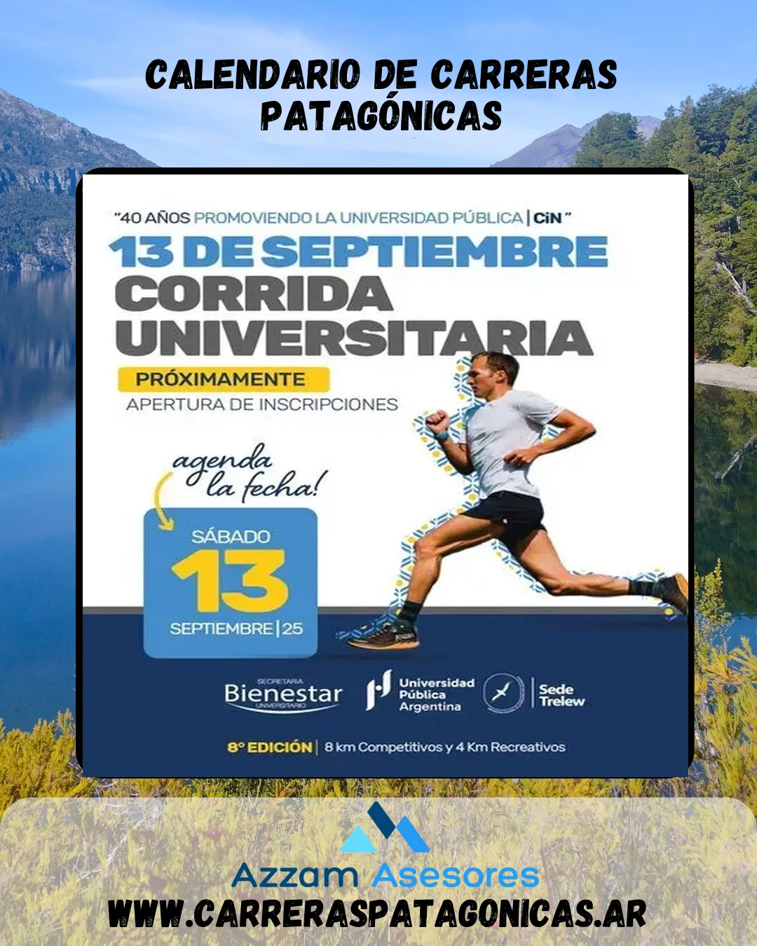 Flyer de Corrida Universitaria 2025