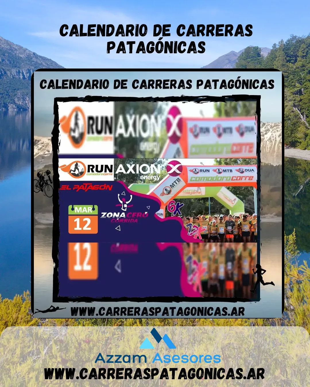 Flyer de Corrida Zona Cero 2023