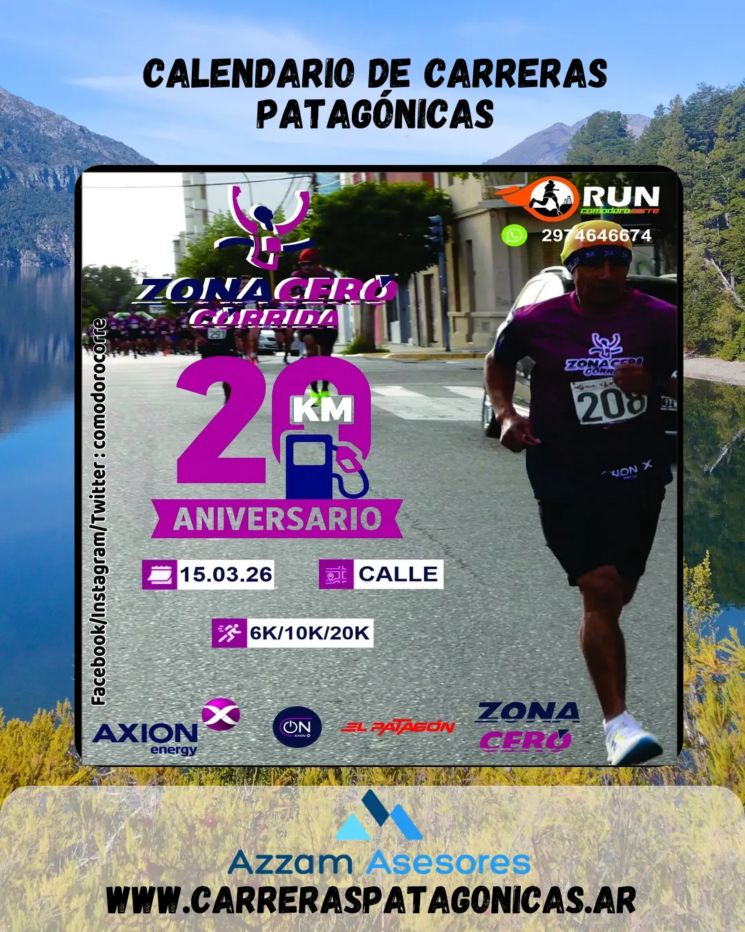 Flyer de Corrida Zona Cero 2026