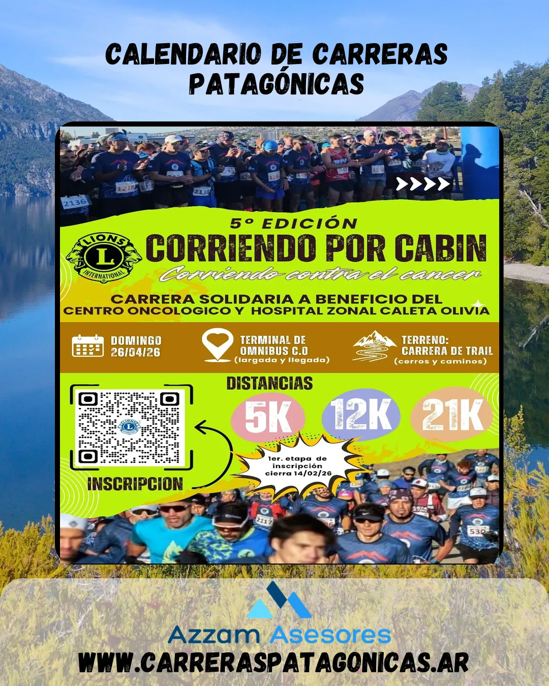 Flyer de Corriendo por Cabin 2026
