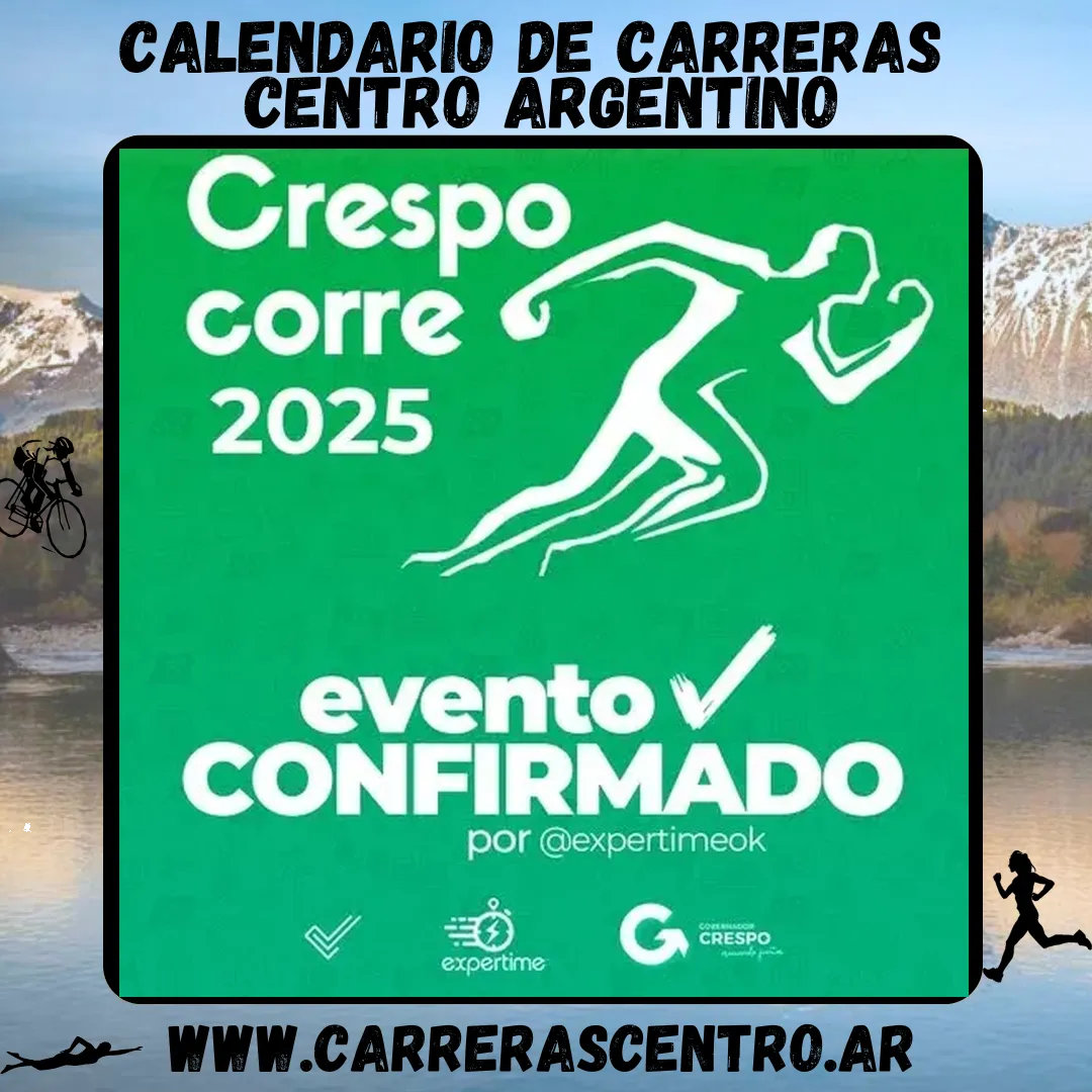 Flyer de Crespo Corre 2025