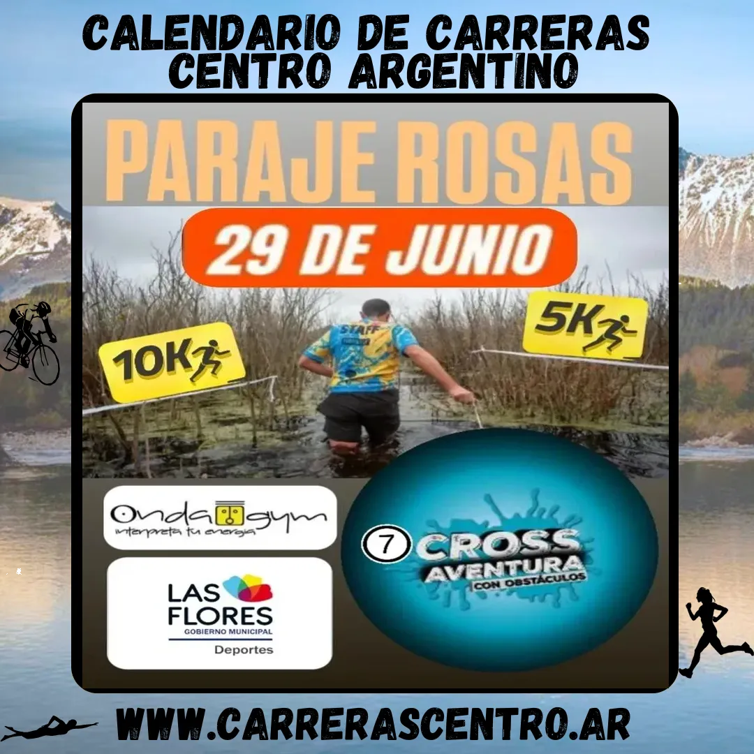 Flyer de Cross Aventura Paraje Rosas 2025