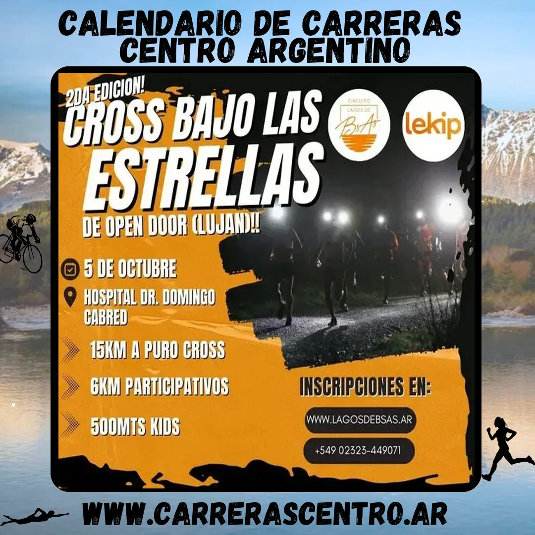 Flyer de Cross Bajo las Estrellas 2024
