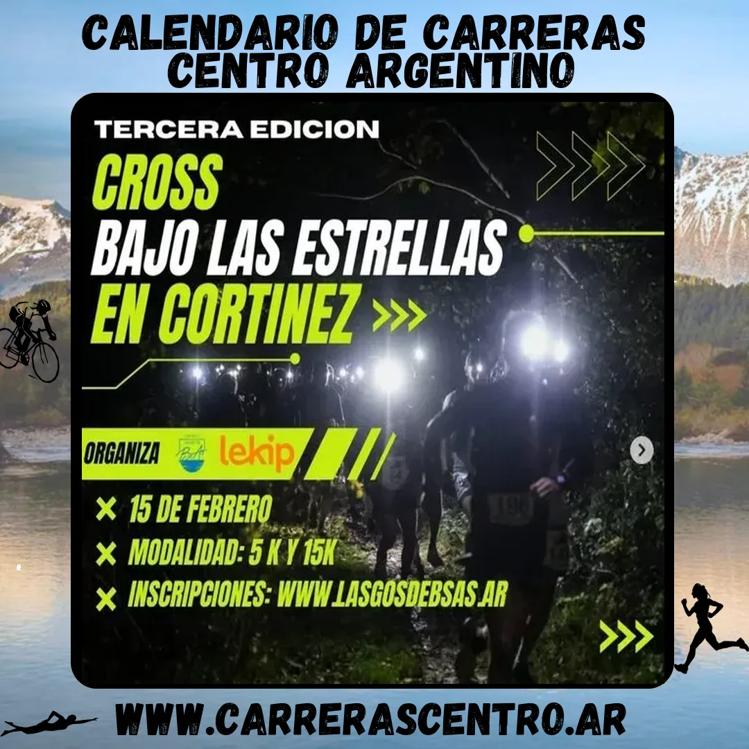 Flyer de Cross Bajo las Estrellas 2025