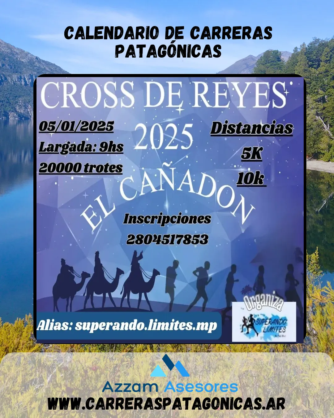 Flyer de Cross de Reyes «El Cañadón» 2025