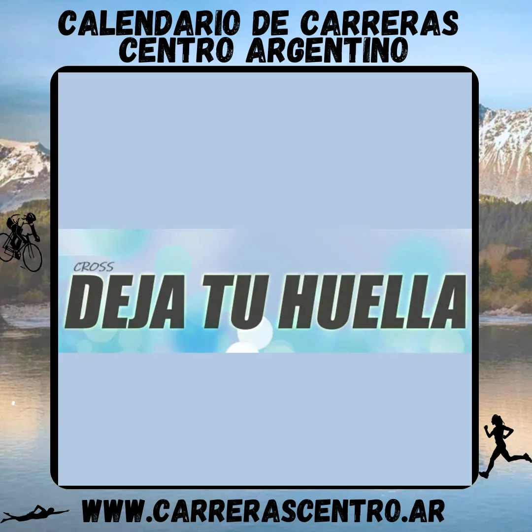 Flyer de Cross Deja Tu Huella 2024