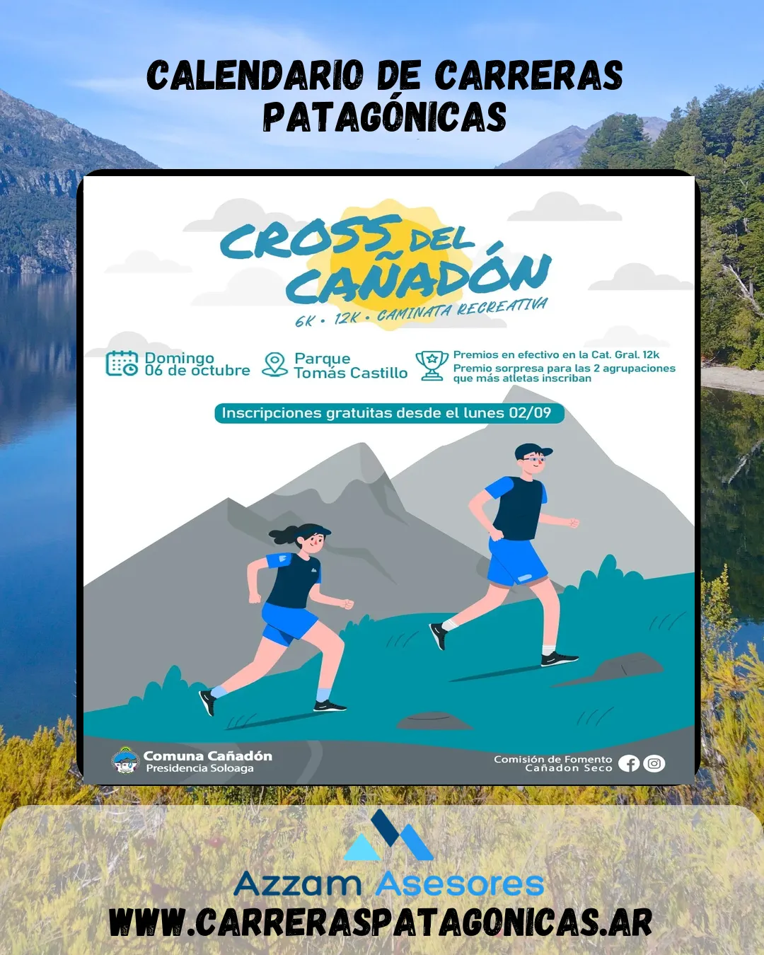 Flyer de Cross del Cañadón 2024