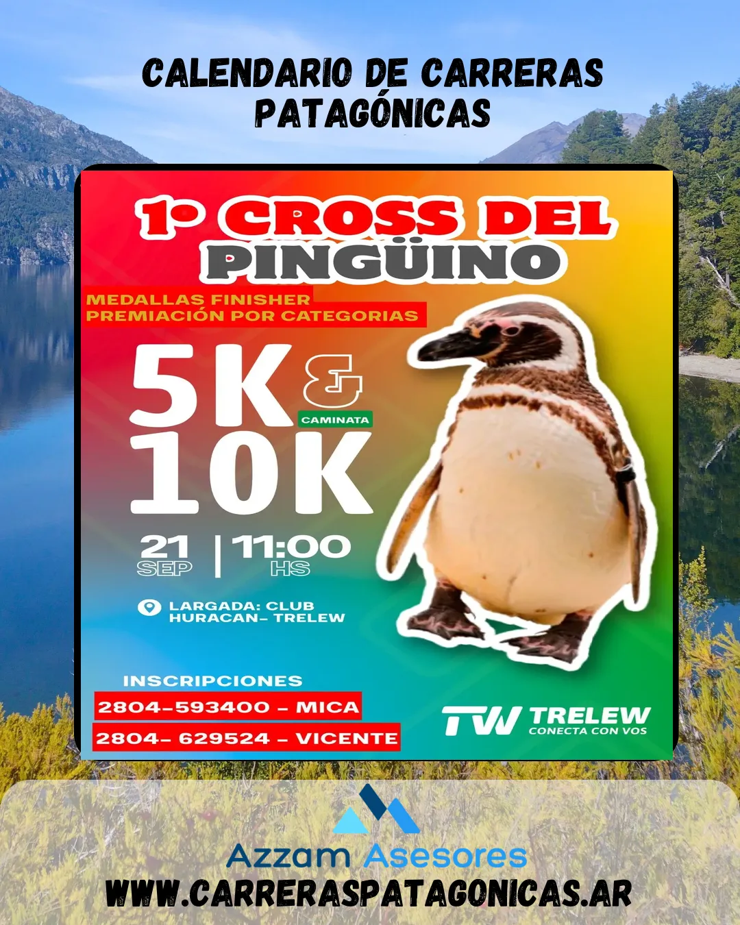 Flyer de Cross del Pingüino 2025