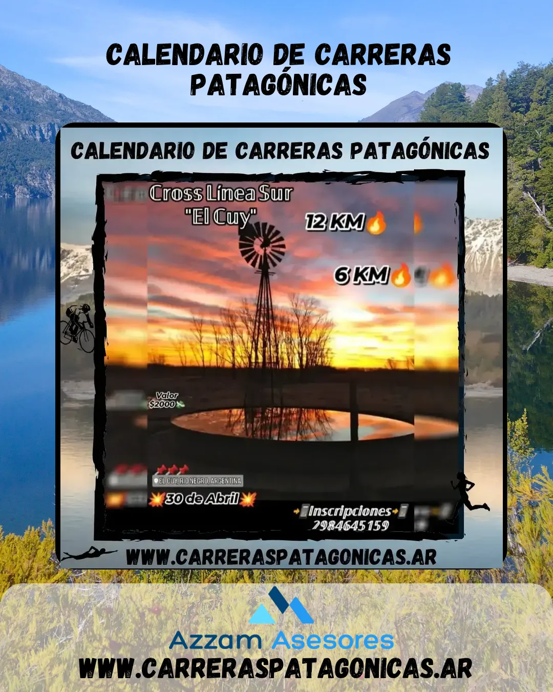 Flyer de Cross Linea Sur «El Cuy» 2023