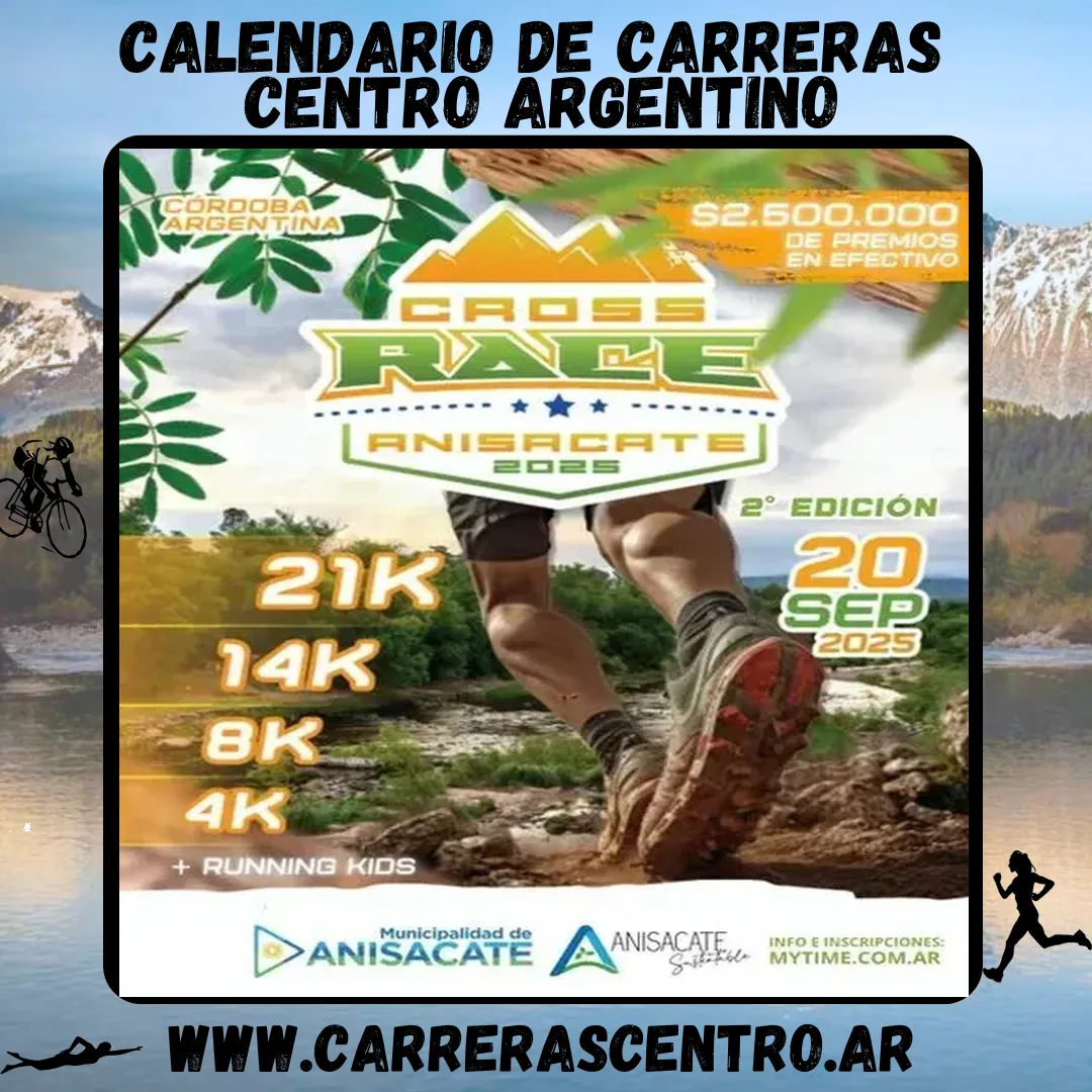Flyer de Cross Race Anisacate 2025