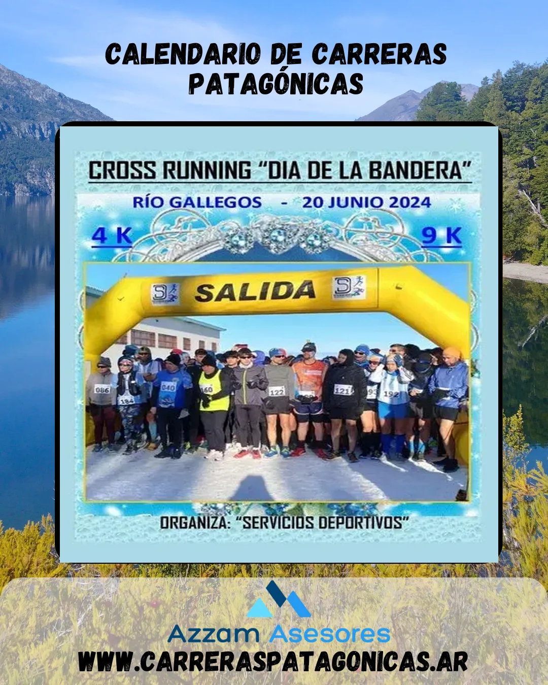 Flyer de Cross Running «Día de la bandera» 2025