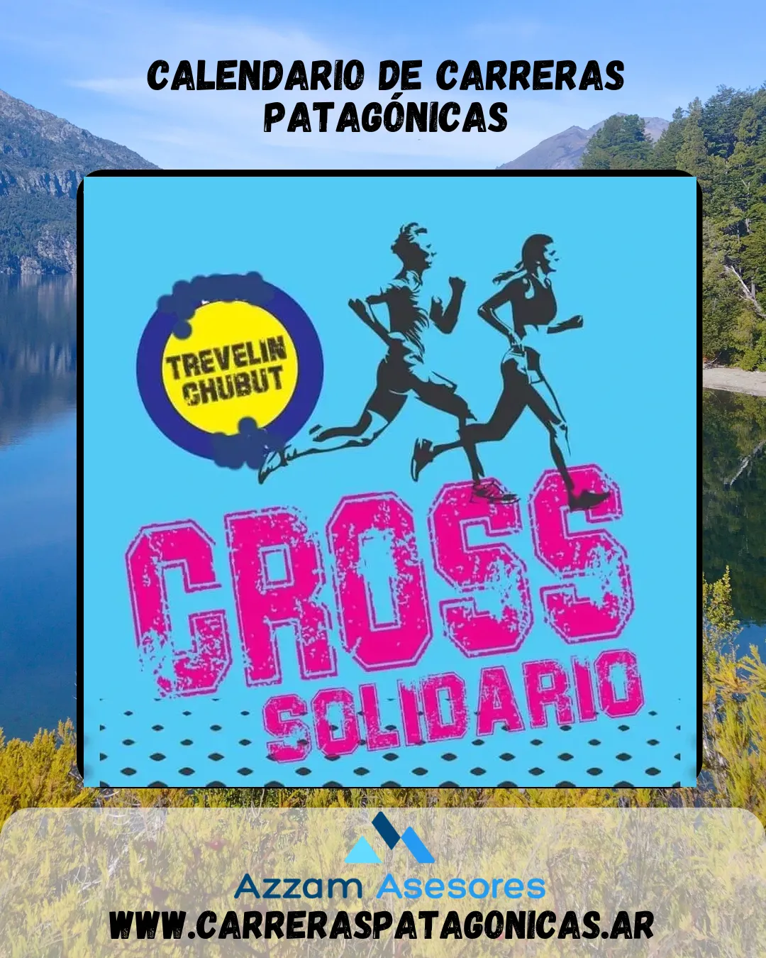 Flyer de Cross Solidario Trevelin 2022