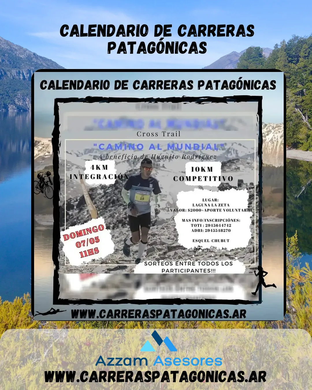 Flyer de Cross Trail Camino al Mundial 2023