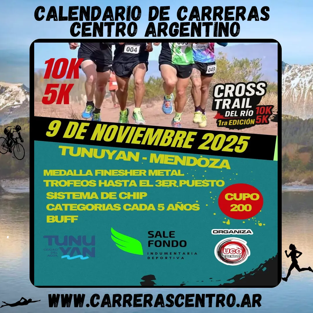 Flyer de Cross Trail del Río 2025