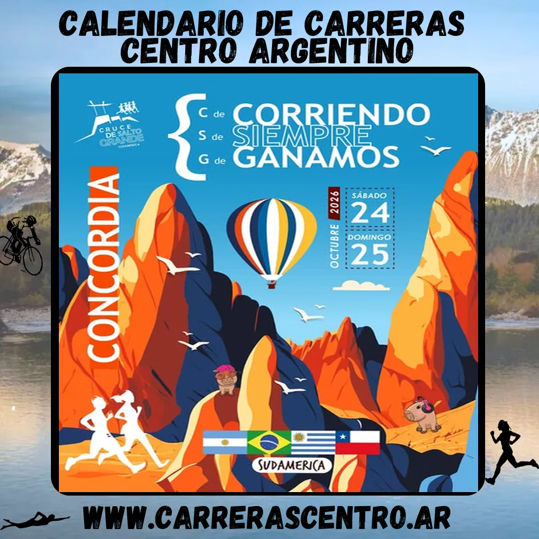 Flyer de Cruce de Salto Grande 2026