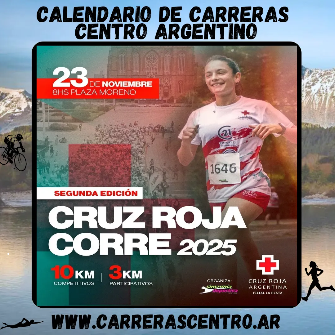 Flyer de Cruz Roja Corre 2025
