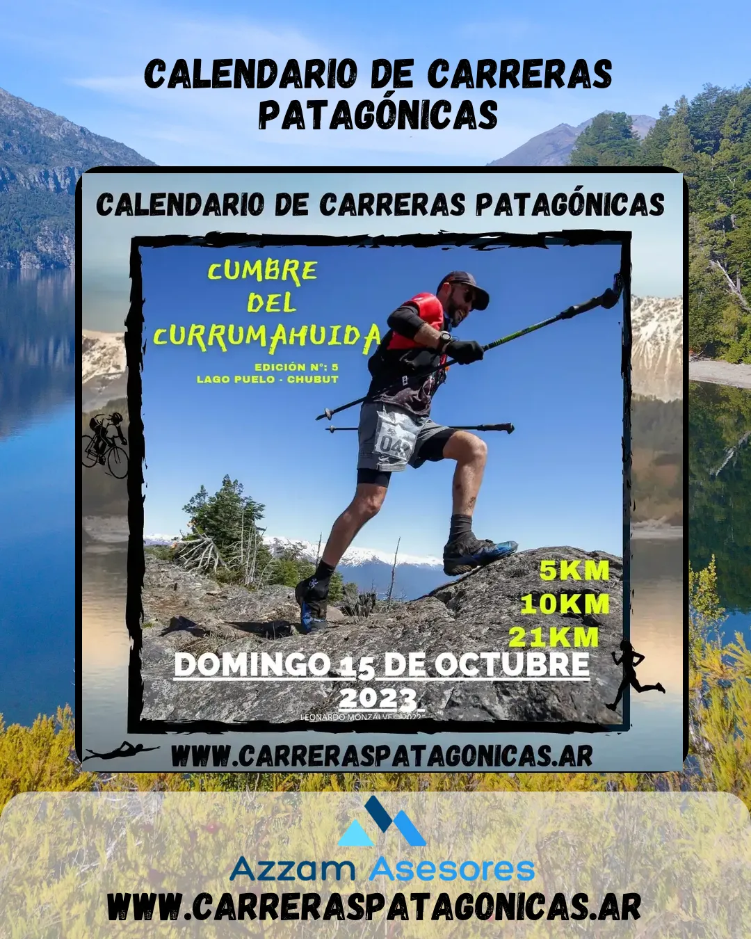 Flyer de Cumbre del Currumahuida 2023