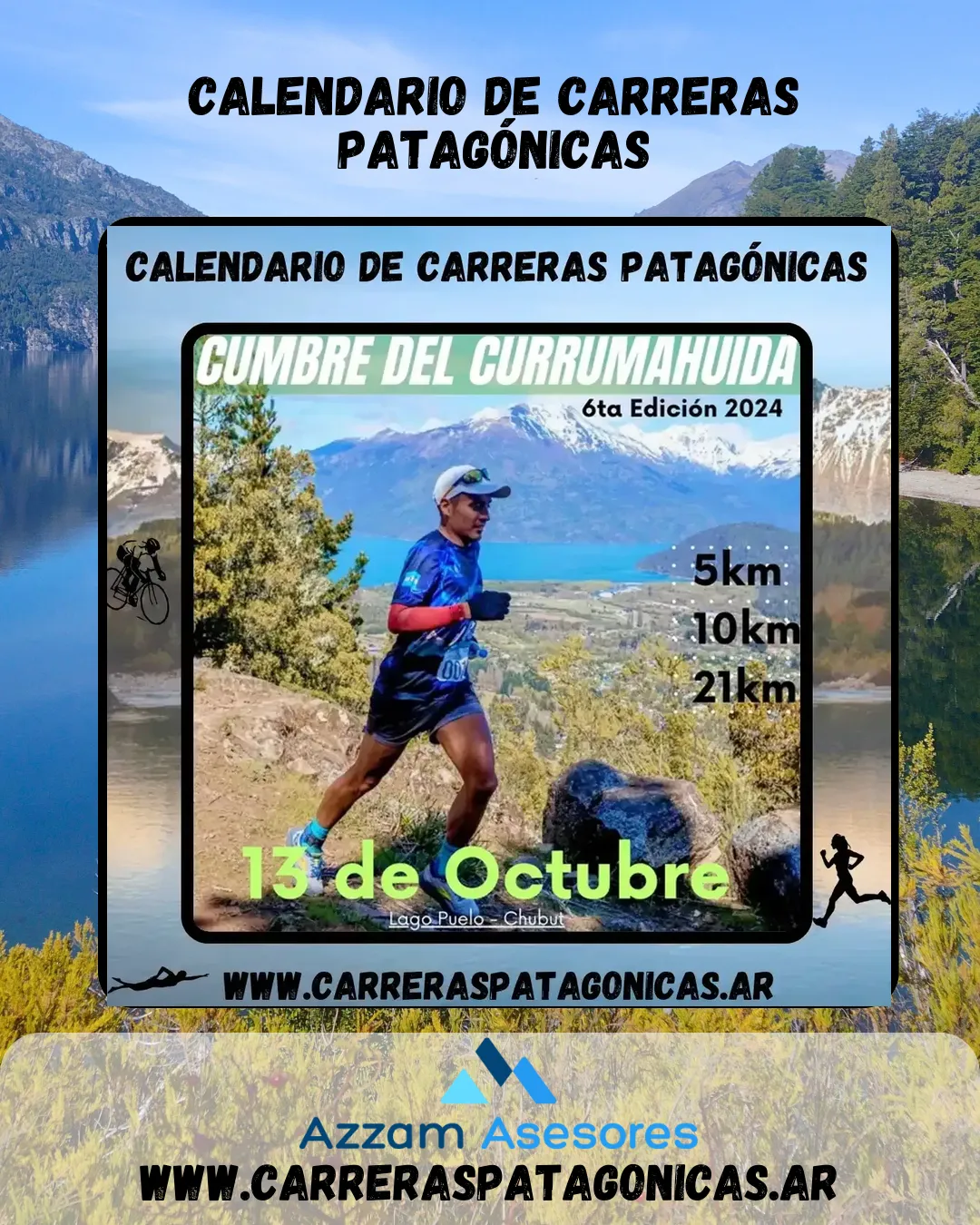 Flyer de Cumbre del Currumahuida 2024