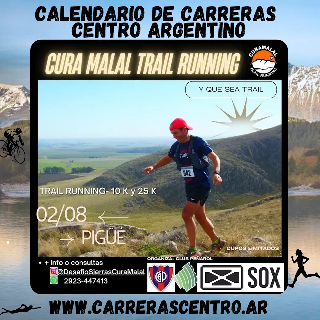 Flyer de Cura Malal Trail Running 2025