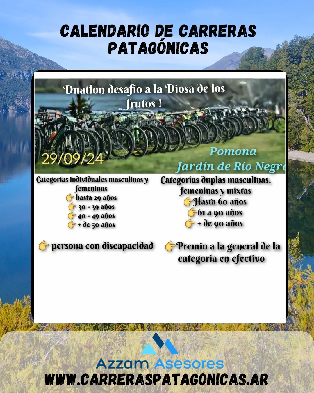Flyer de Desafío a la Diosa de los Frutos 2024
