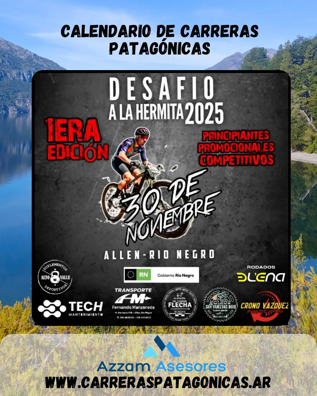 Flyer de Desafío a la Hermita 2025