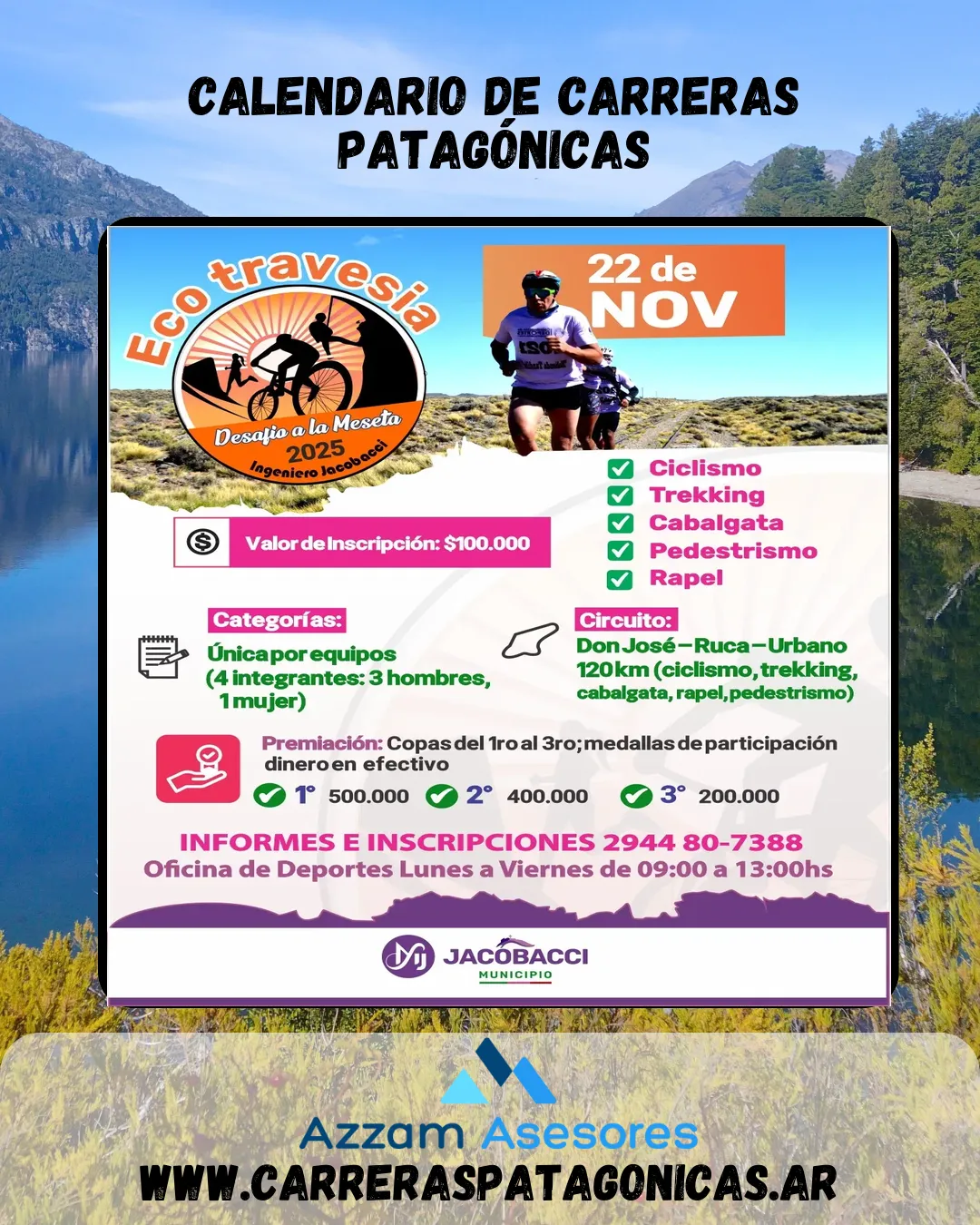 Flyer de Desafío a la Meseta 2025