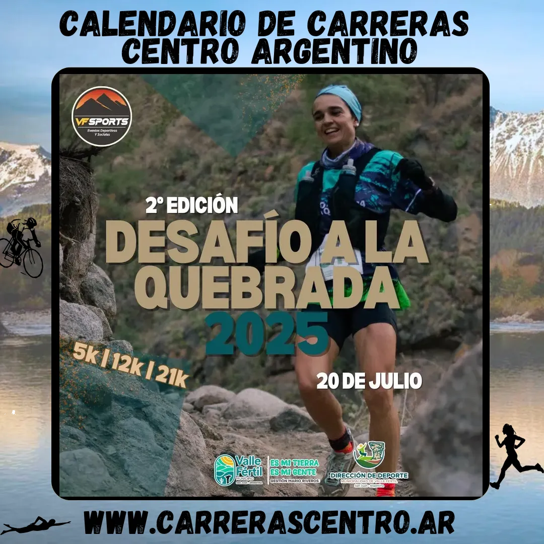 Flyer de Desafío a la Quebrada 2025