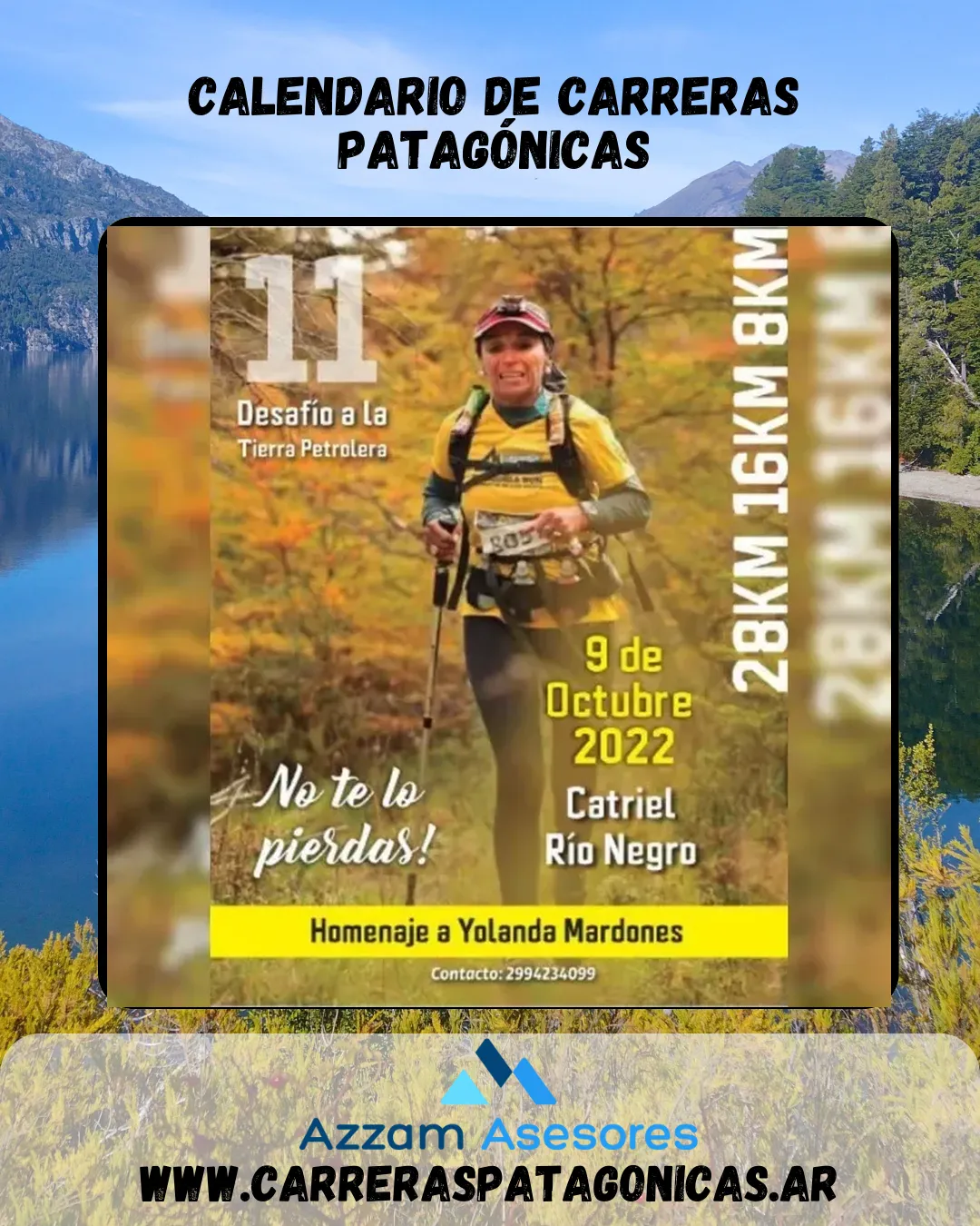 Flyer de Desafío a la Tierra Petrolera 2022