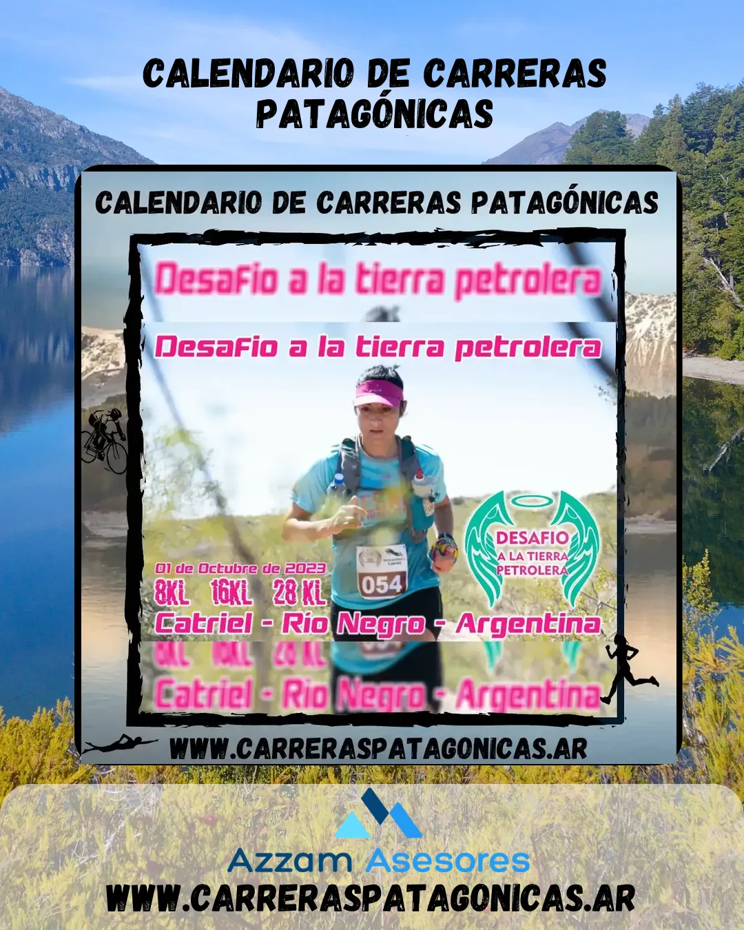 Flyer de Desafío a la Tierra Petrolera 2023