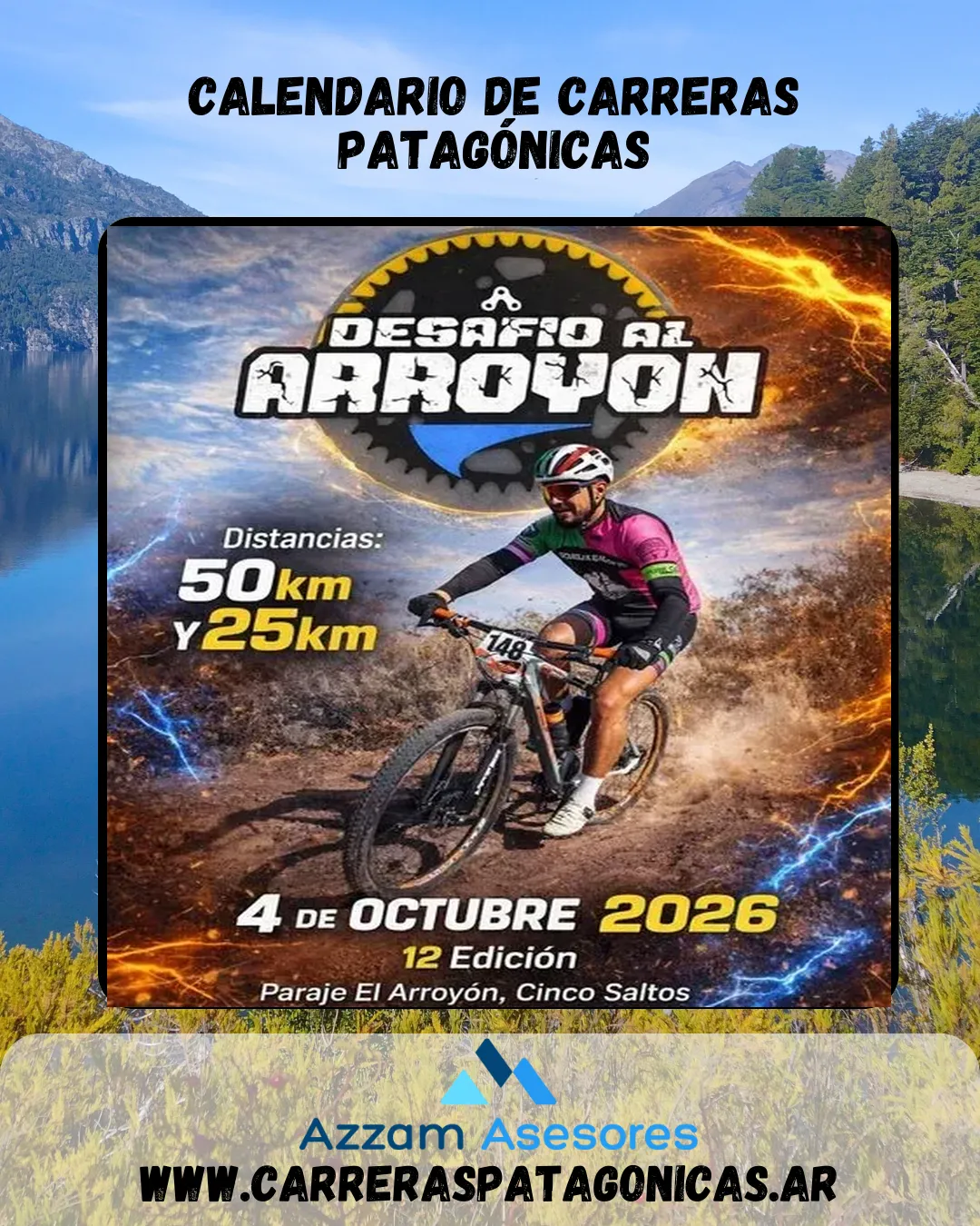 Flyer de Desafío al Arroyon 2026