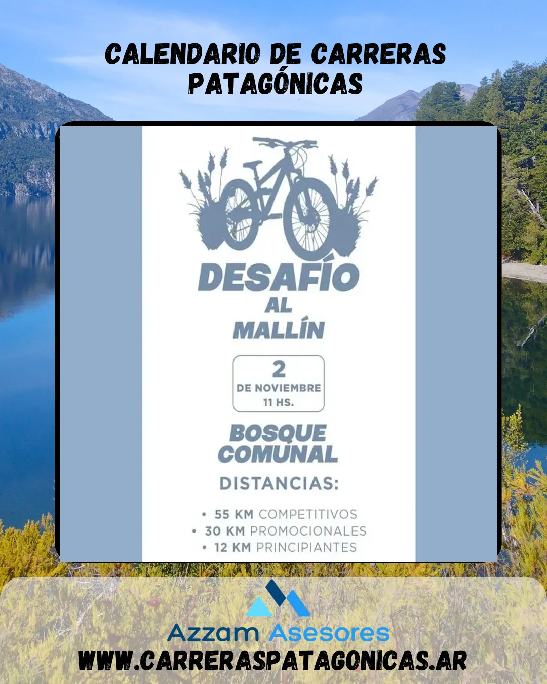 Flyer de Desafío al Mallín 2025