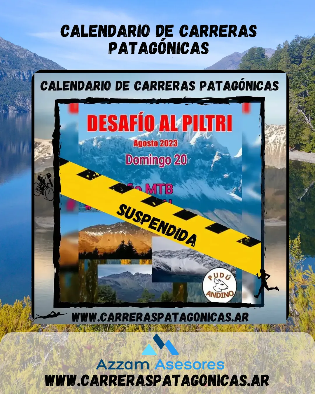 Flyer de Desafío al Piltri 2023