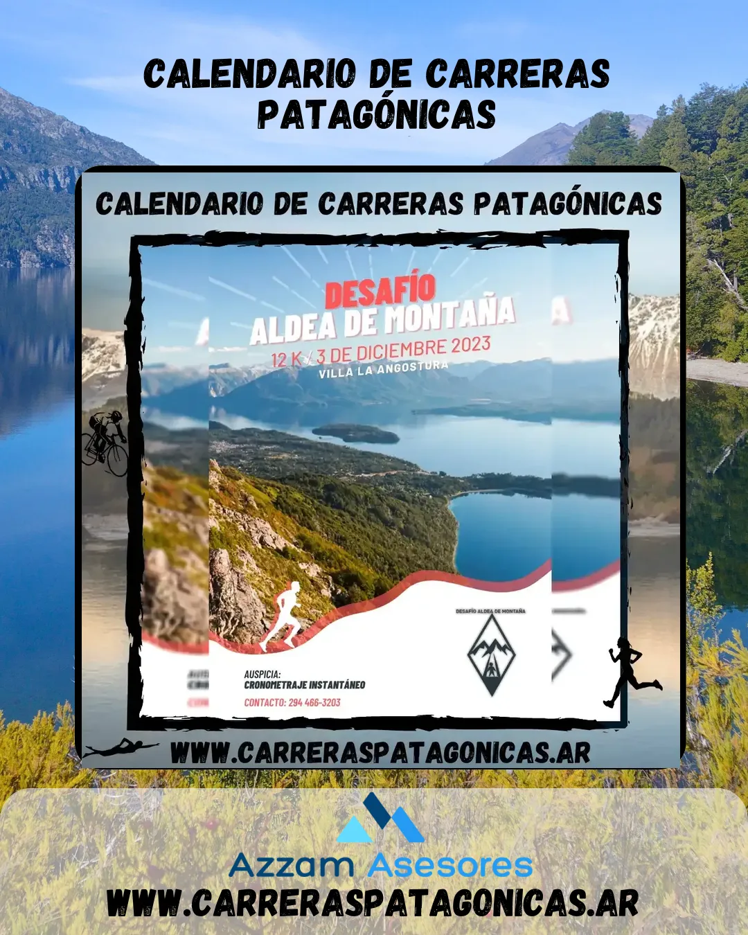Flyer de Desafío Aldea de Montaña 2023