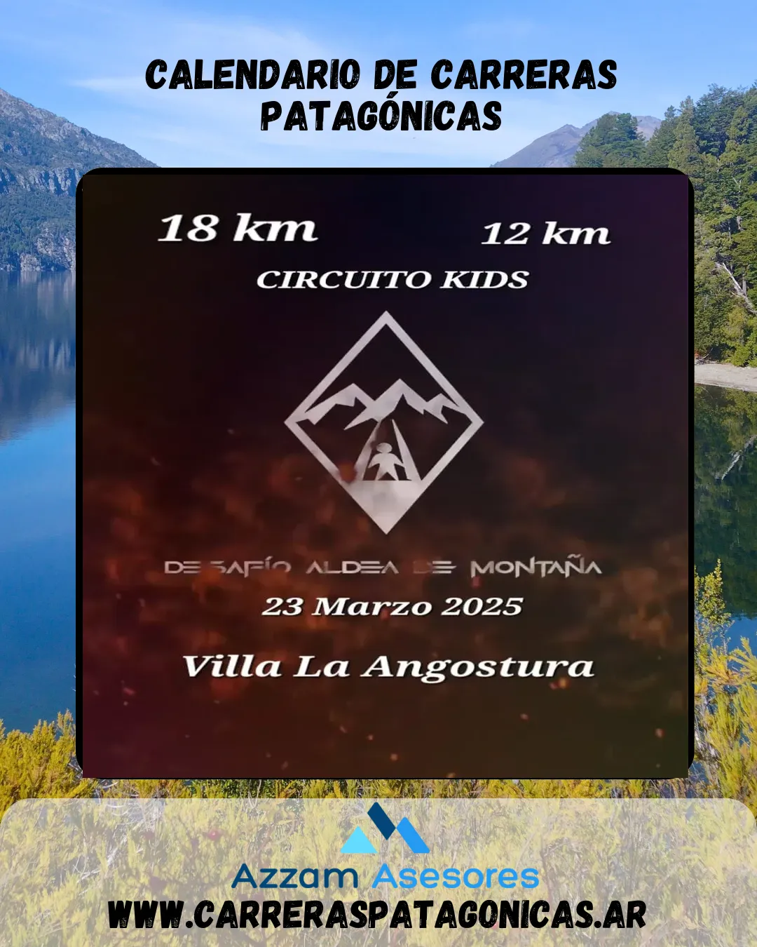 Flyer de Desafío Aldea de Montaña 2025