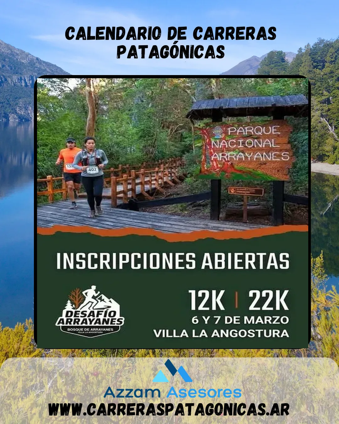 Flyer de Desafío Arrayanes 2026