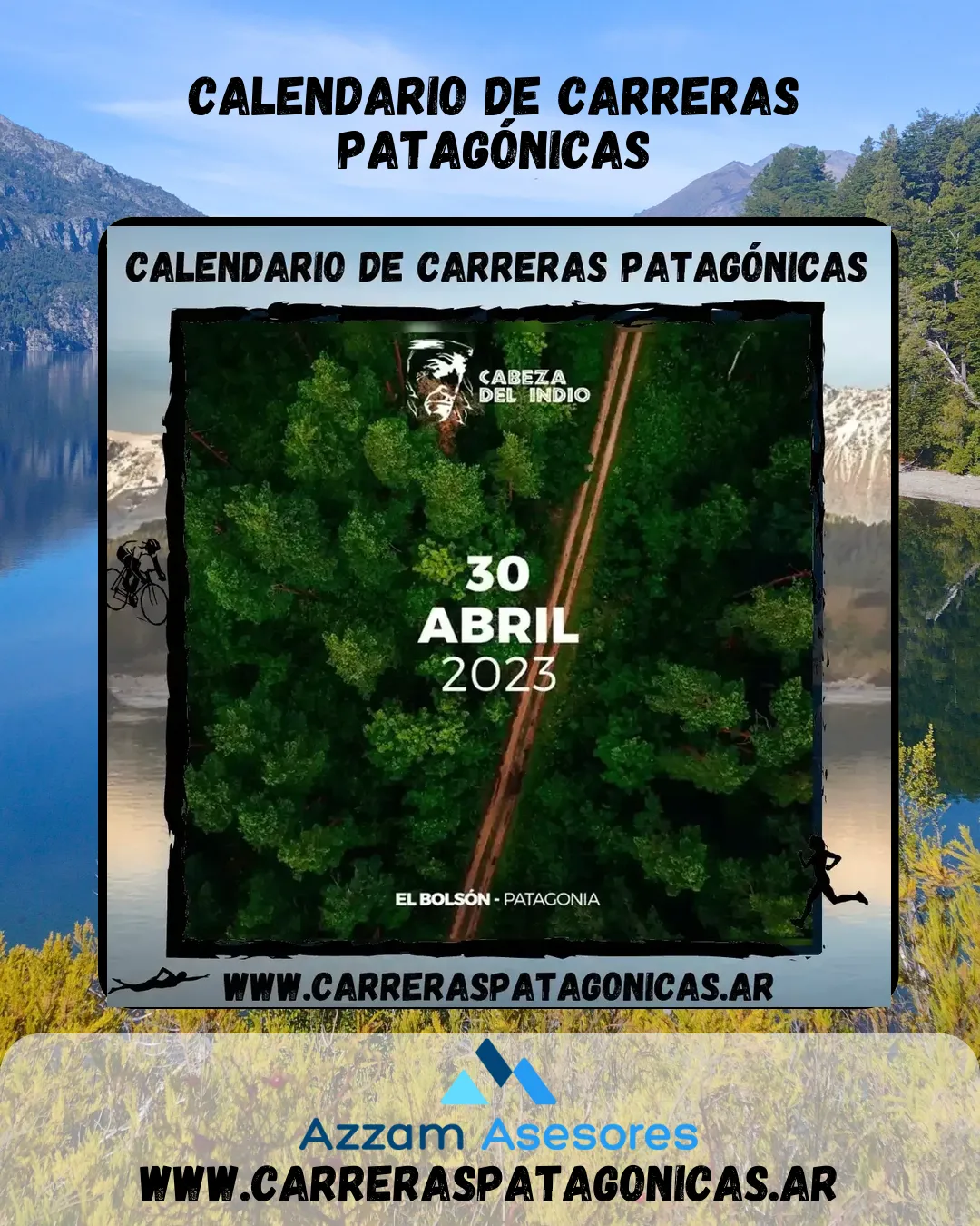 Flyer de Desafío Cabeza del Indio Cross Trail 2023