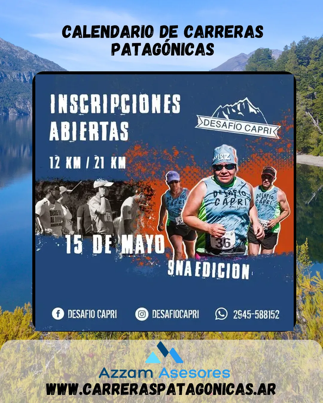 Flyer de DESAFÍO CAPRI 9° Edición 2022