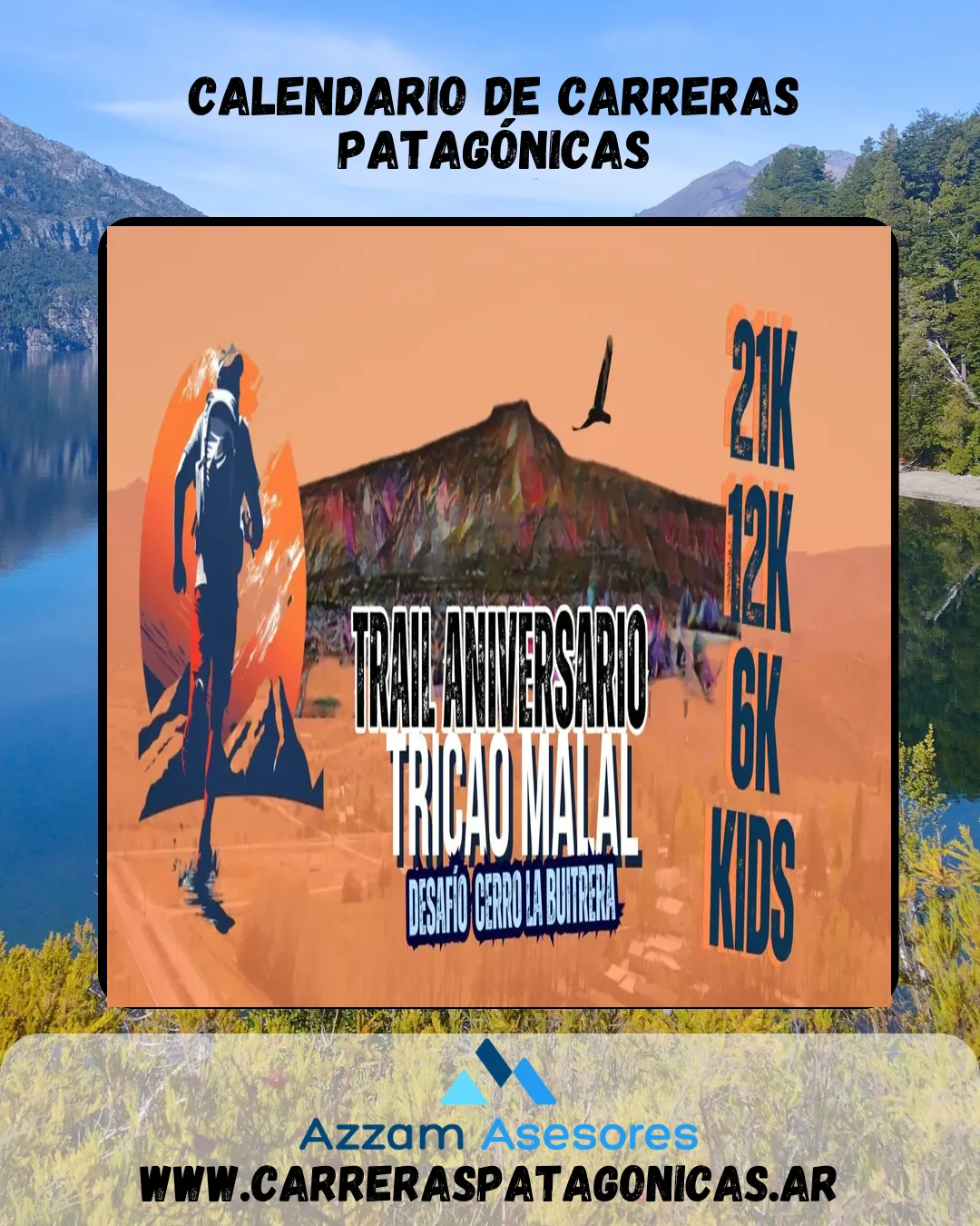 Flyer de Desafío Cerro La Buitrera 2026
