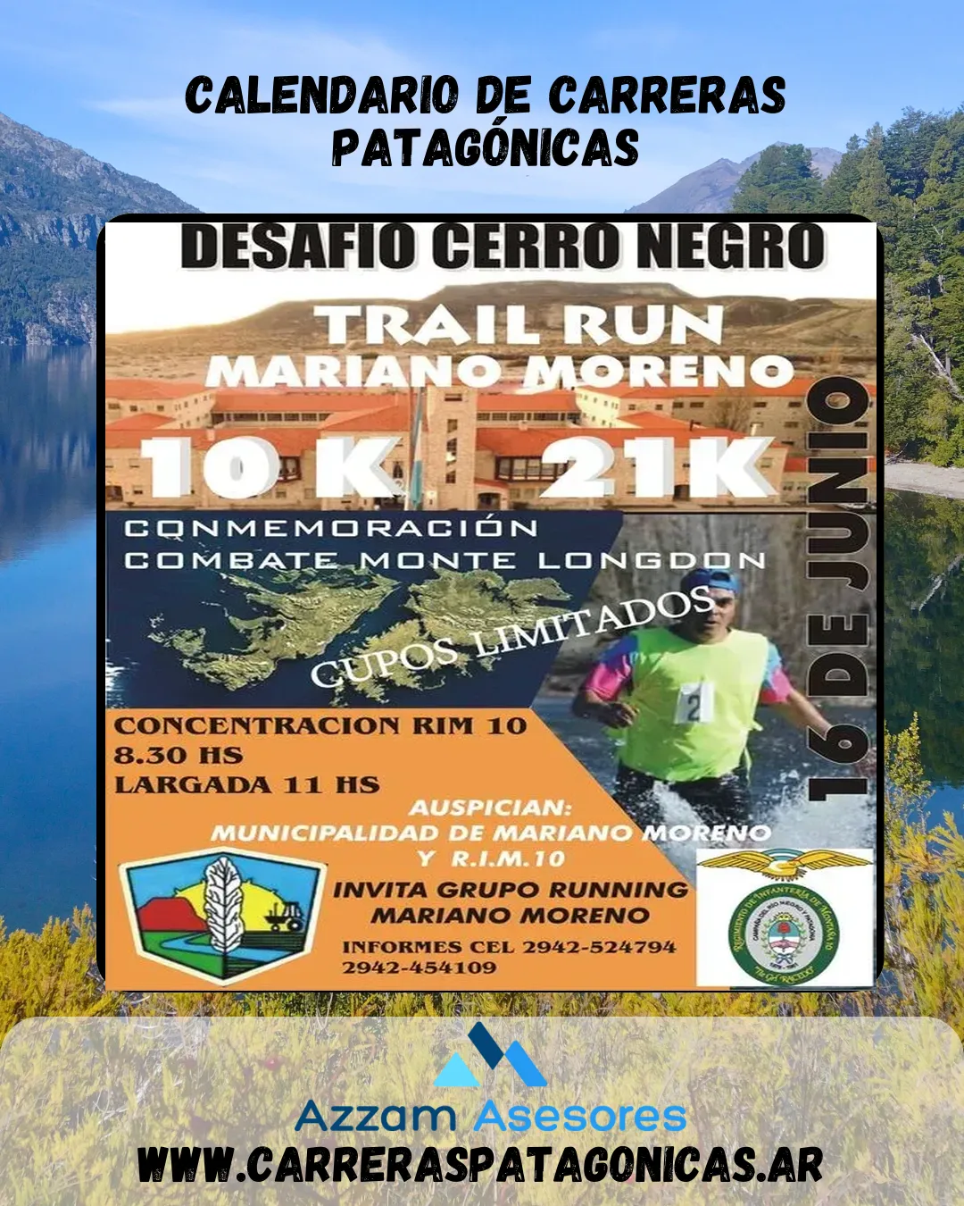 Flyer de Desafío Cerro Negro 2024