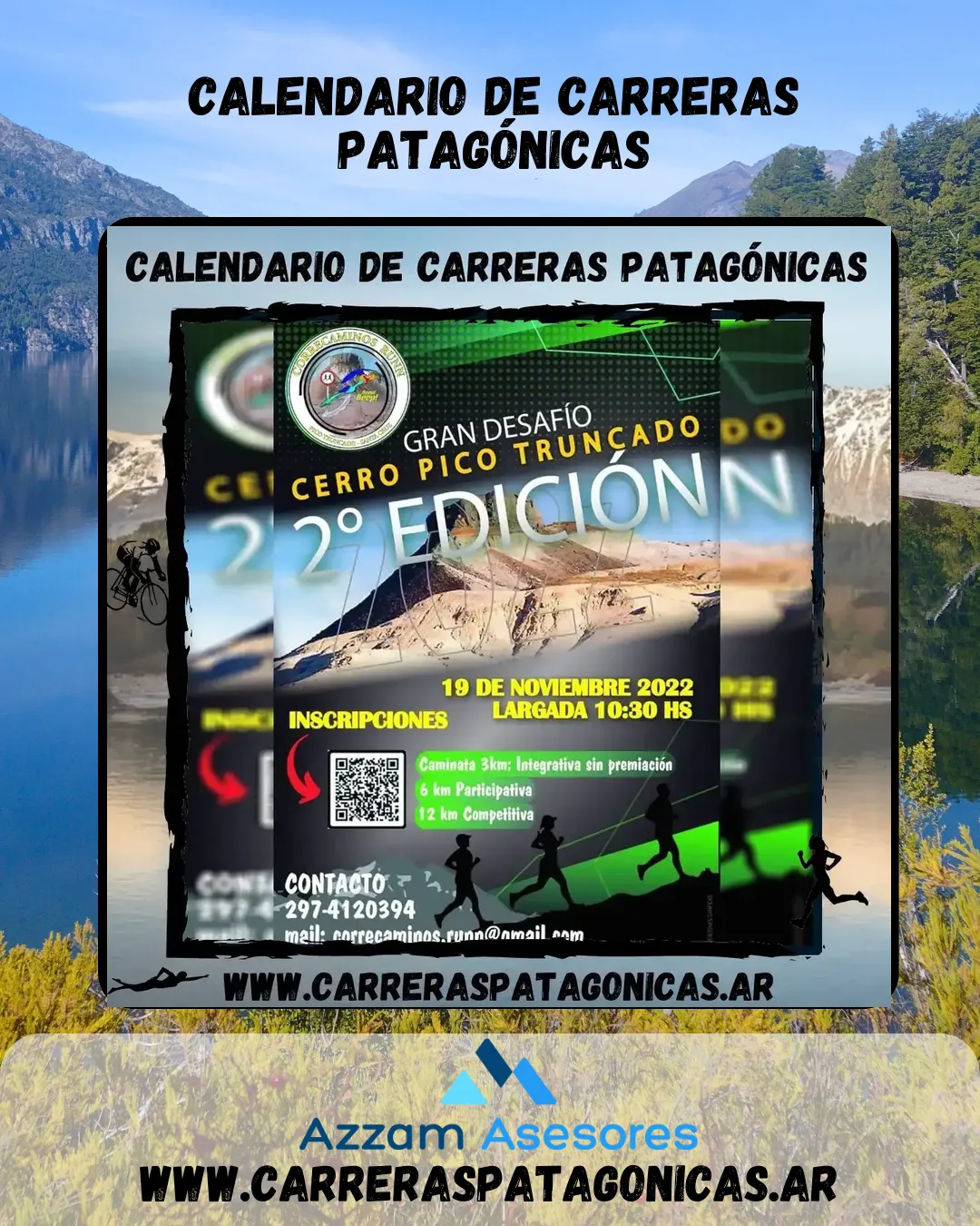 Flyer de Desafío Cerro Pico Truncado 2022
