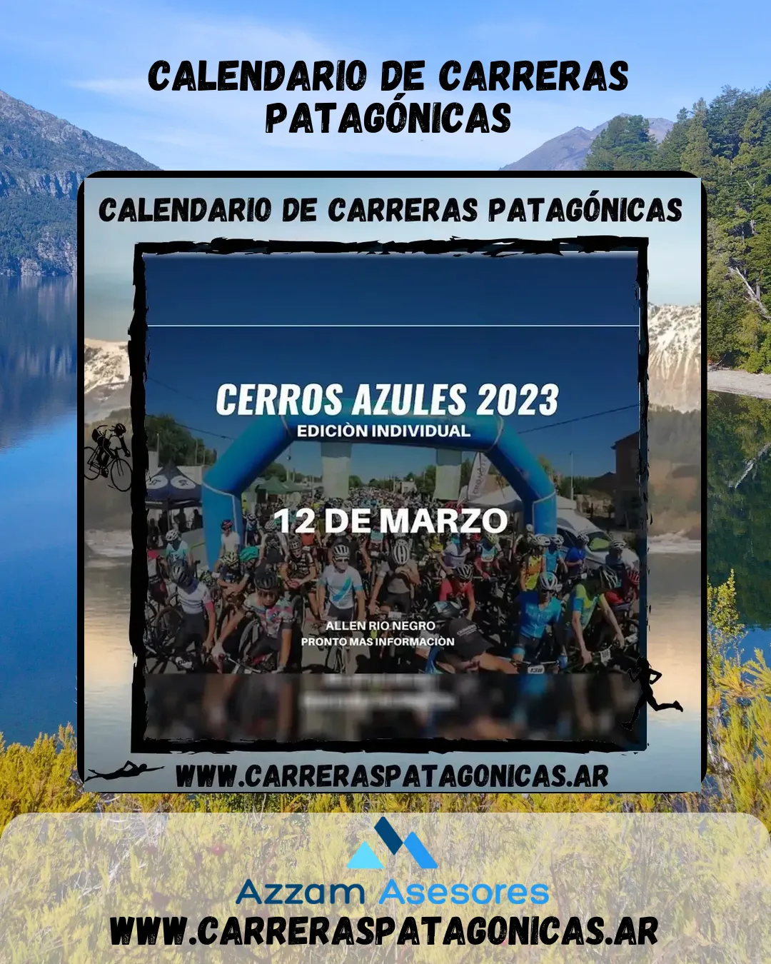 Flyer de Desafío Cerros Azules 2023 – Edición Individual 2023