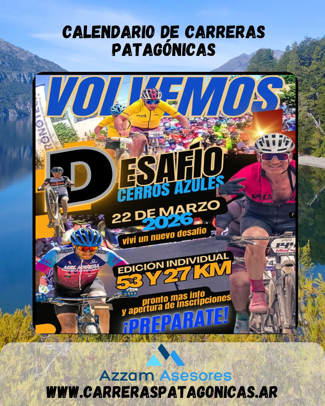 Flyer de DESAFÍO CERROS AZULES 2026