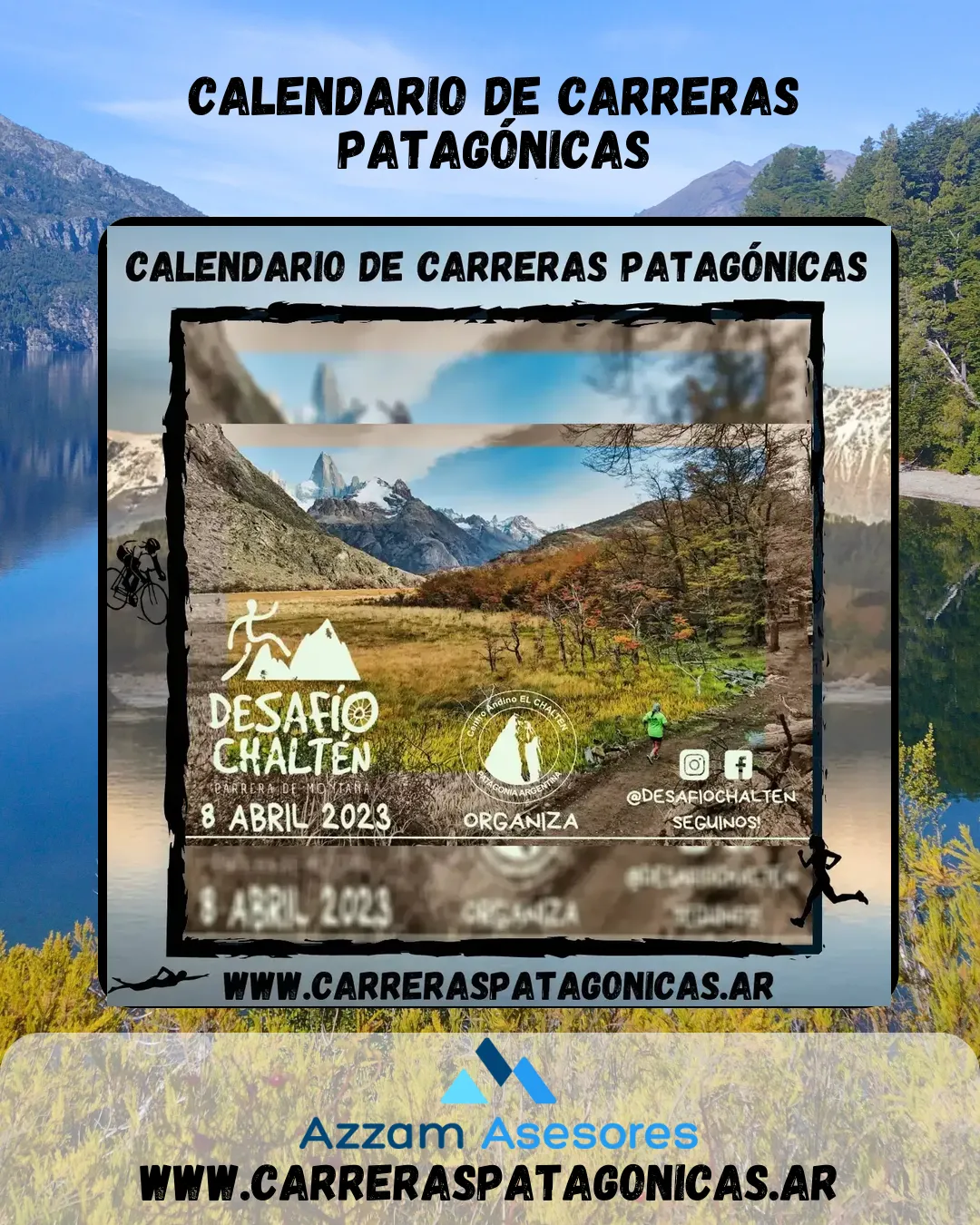 Flyer de Desafío Chaltén 2023