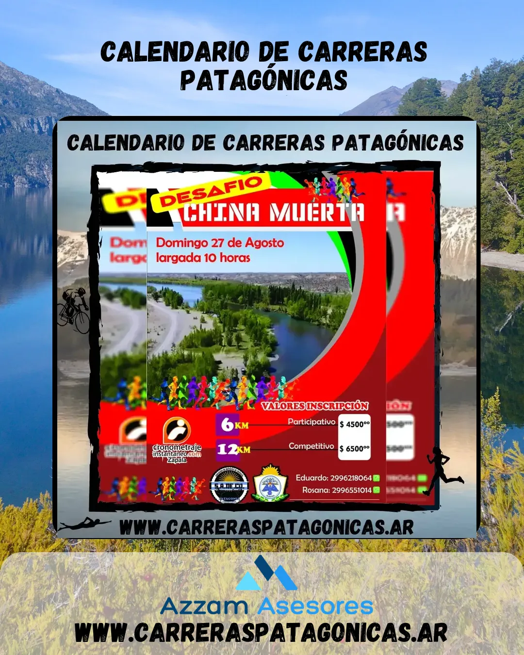 Flyer de Desafío China Muerta 2023