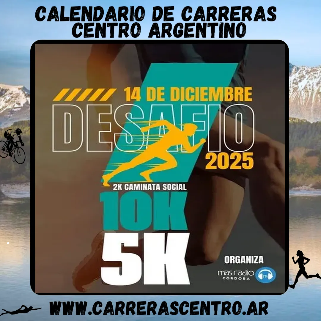 Flyer de Desafío Córdoba Vive Sano 2025